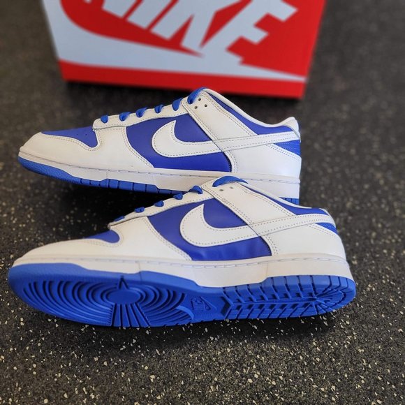 Nike Dunk Low Racer Blue and White Reverse Kentucky - Men's Sz 10.5 DD1391-401 - Picture 6 of 8